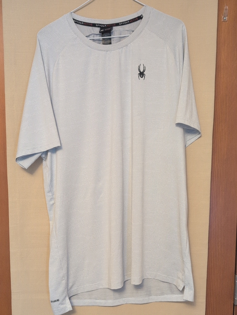 Spyder Active Pro W-B Dri Wick White Performance Short Sleeve XL Shirt